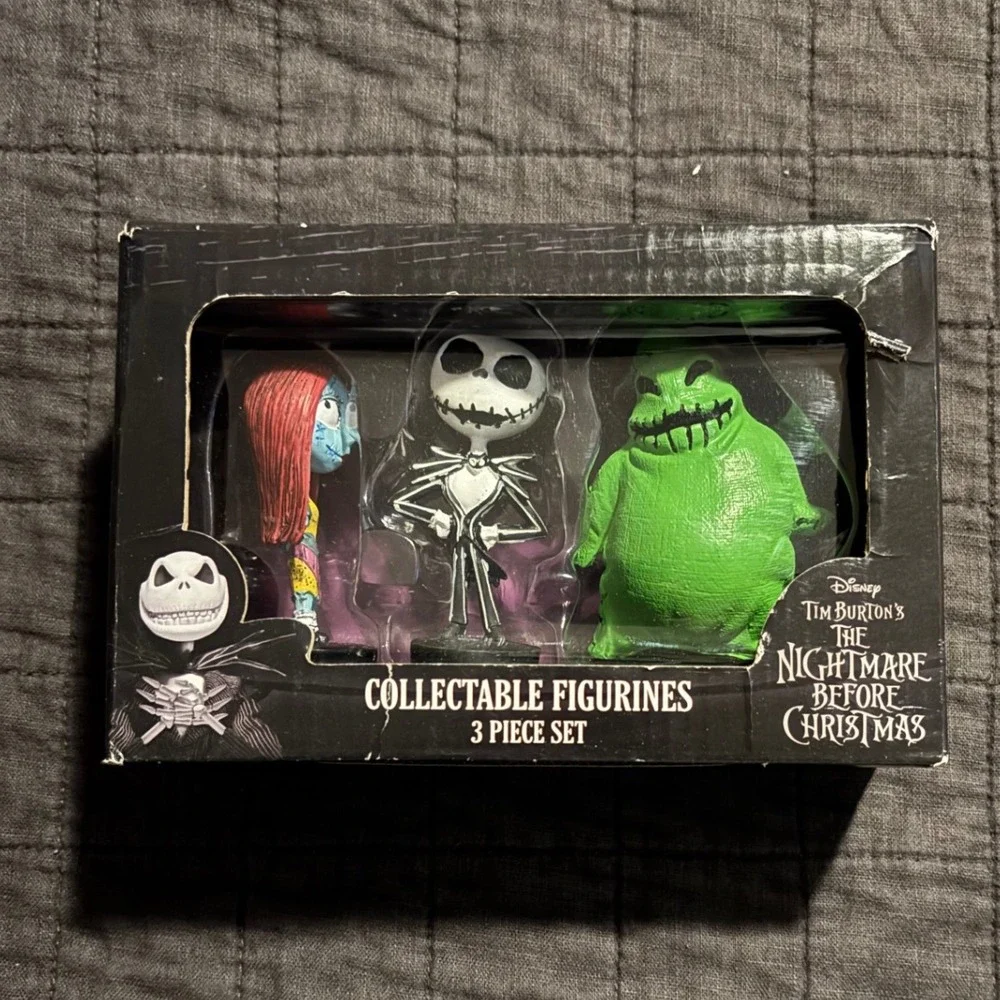 Disney The‎ Nightmare Before Christmas Collectible Figurines 3 Piece Set